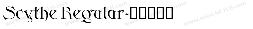 Scythe Regular字体转换